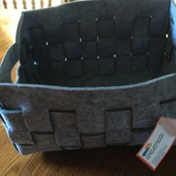 Gray Woven Storage Basket - Picture 1 of 3